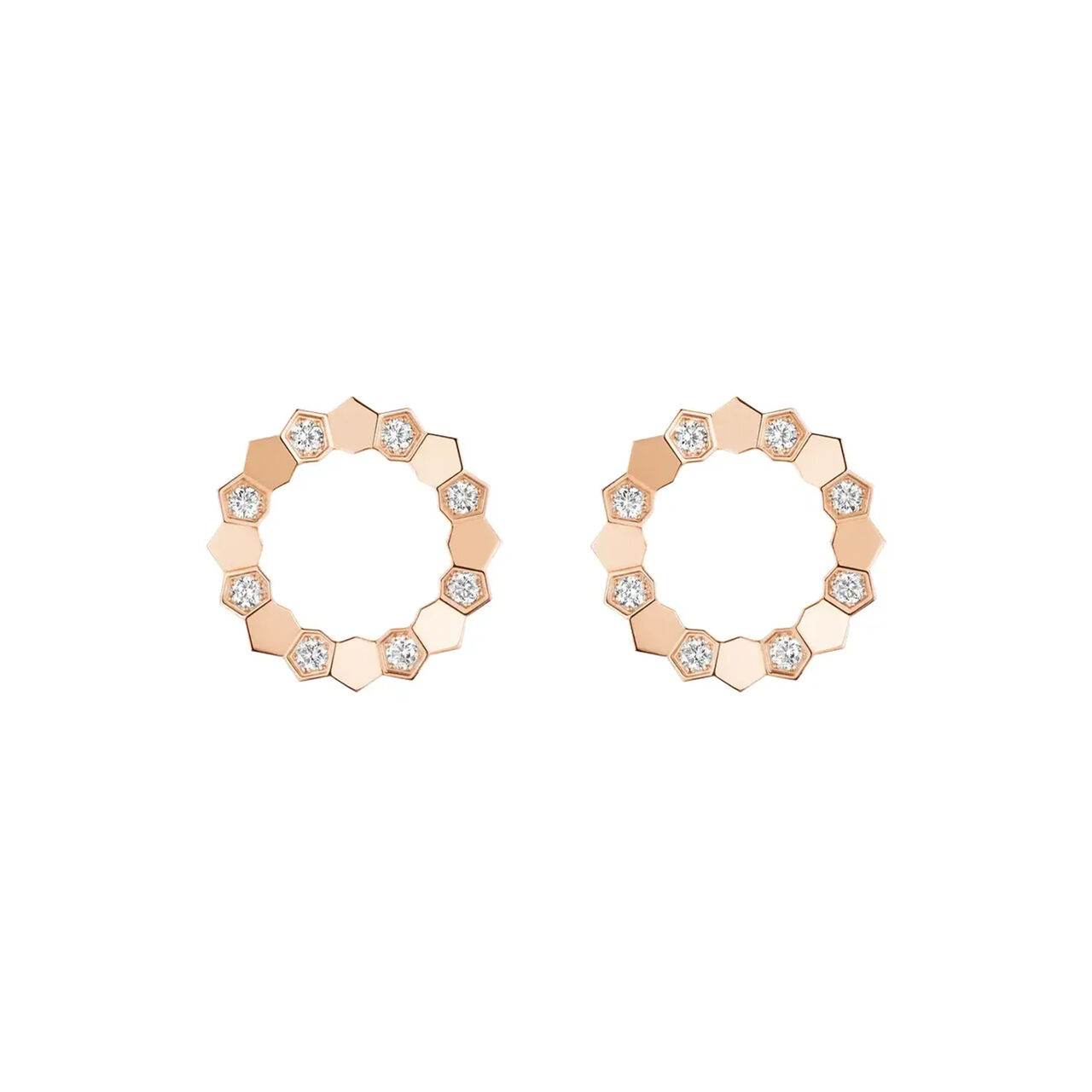Chaumet Bee de Chaumet Rose Gold and Diamond Stud Earrings 85971 image number 0